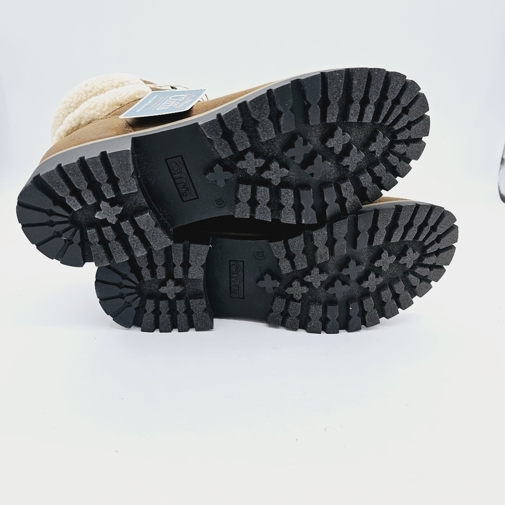 Cliffs by White Mountain Brown Faux Suede Fleece Pathfield Winter Hiker … - Picture 12 of 13